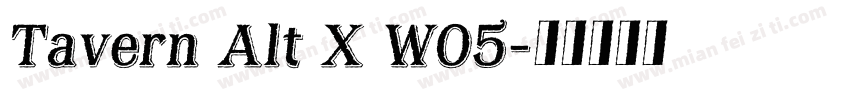 Tavern Alt X W05字体转换